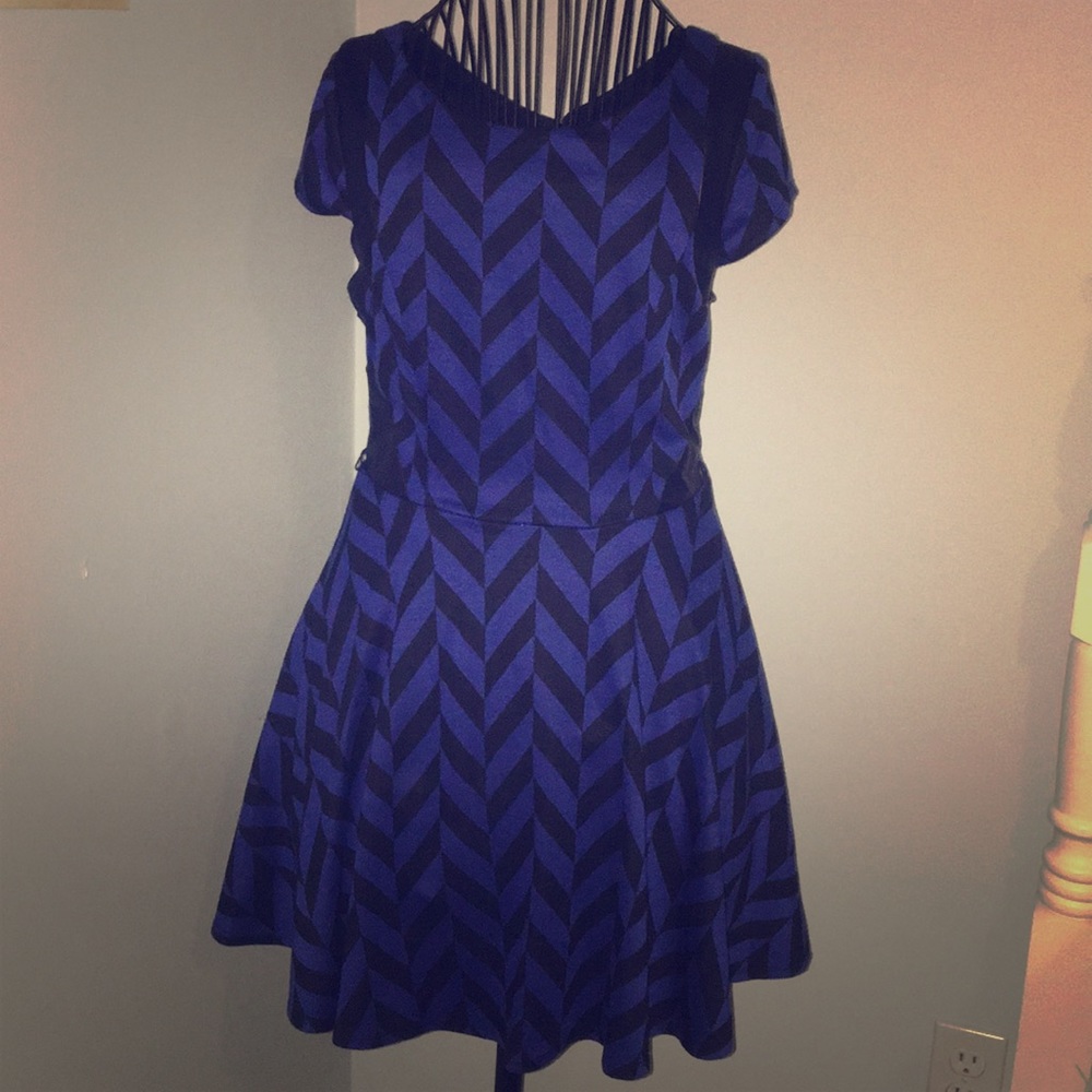 Punk Dress with a Pleated Skirt